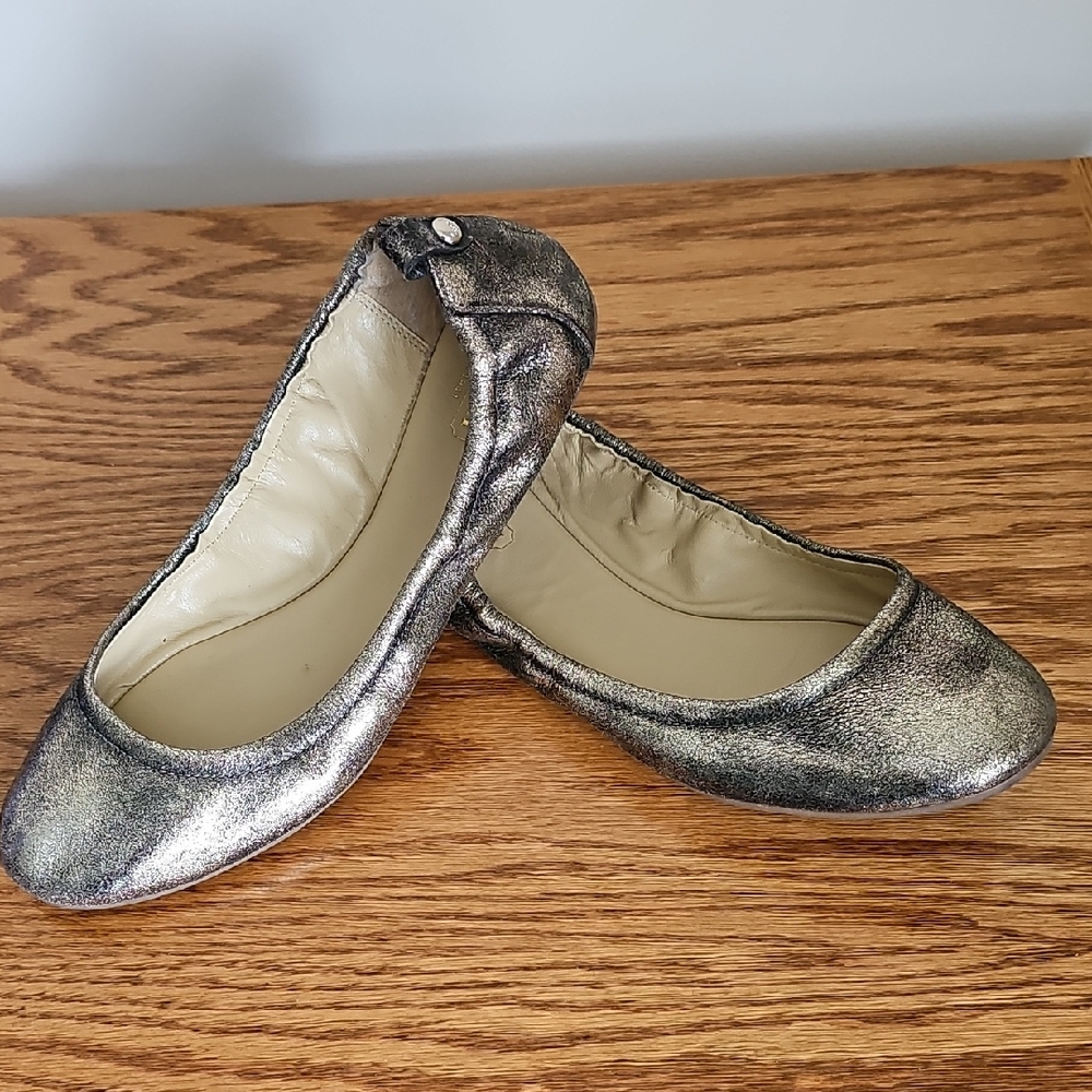 Coach Bronze Flats Distressed Finish